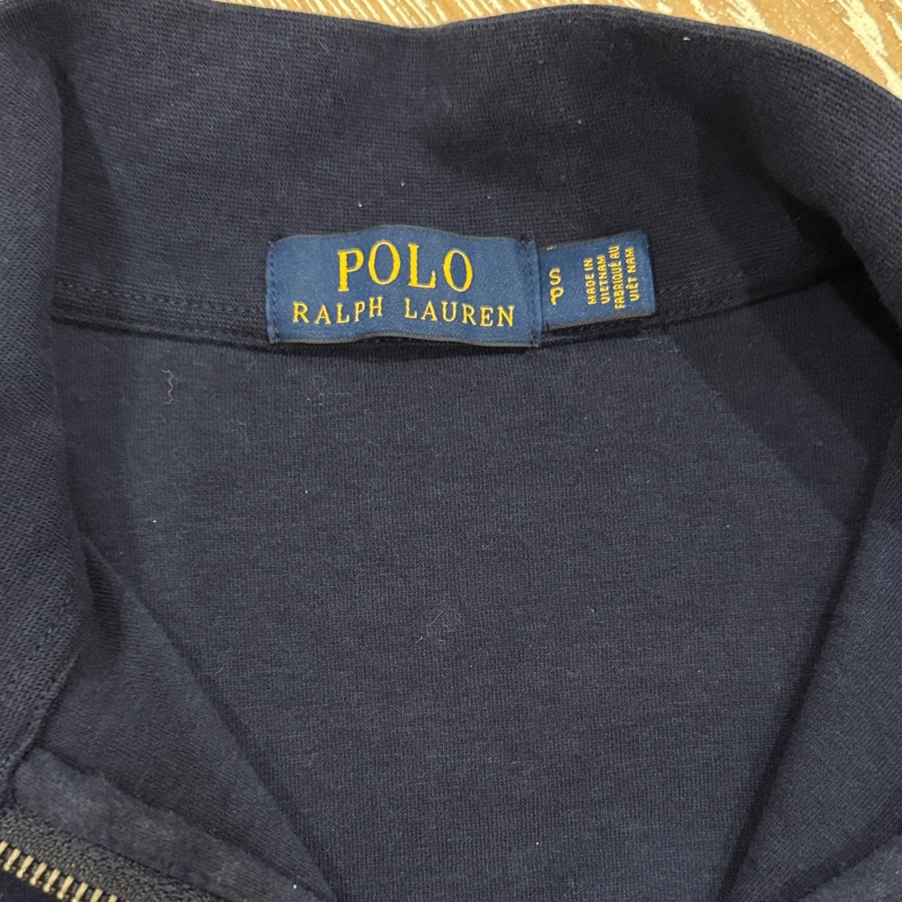 Polo Ralph Lauren Men's Navy Zip-Up Sweater - Picture 2 of 2